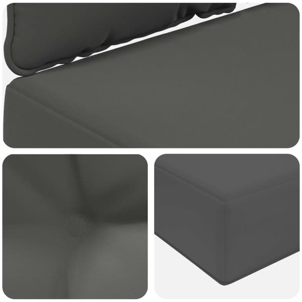 Utomhus Soffa Kudde 2 pcs Antracit Polyester