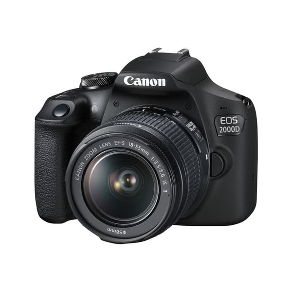Canon EOS 2000D - digitalkamera EF-S 18-55 mm IS II lins
