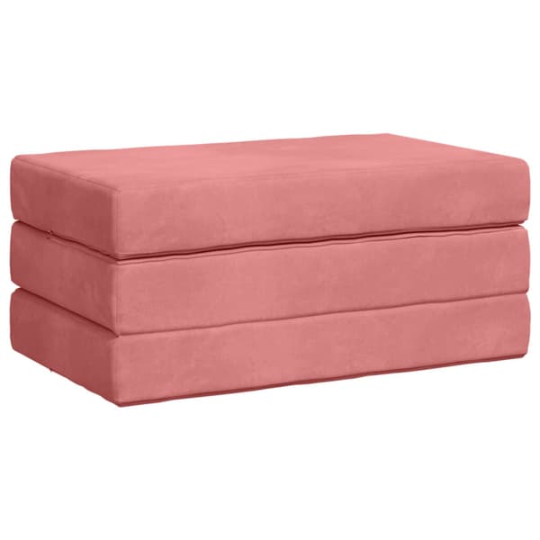 Fällbar Soffbed 80 x 67 x 45 cm Rosa