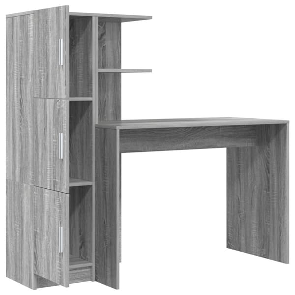 Skrivbord 2 pcs Grå Sonoma
