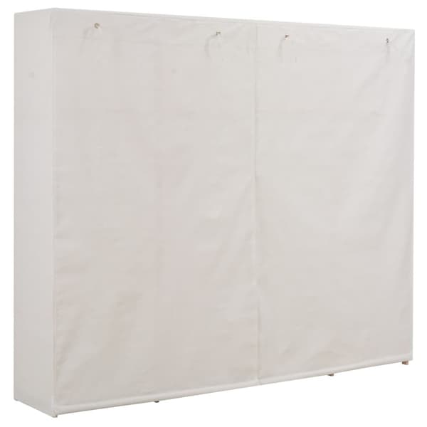 Garderob 200x40x170 cm vit tyg