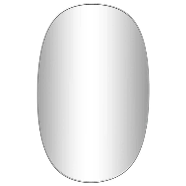 Väggspegel silver 80x50 cm