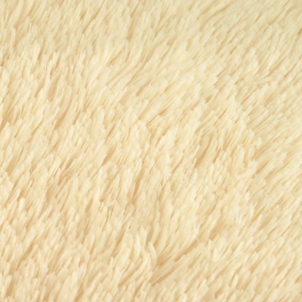 Kuddöverdrag 2 st HEERLEN Gräddvit Ø 50 cm PV Fleece