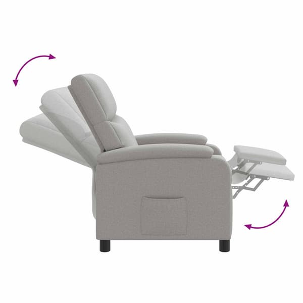 Recliner Moln Grå Tyg