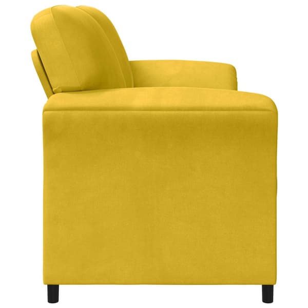 2-sits soffa Gul 138 x 83 x 95 cm Sammet