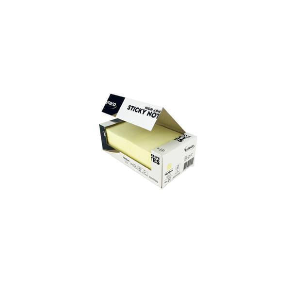 Notes LYRECO prem 75x75mm gul 12/fp