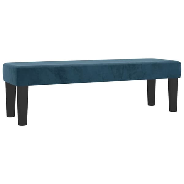 Ramsäng med madrass mörkblå 200x200 cm sammet