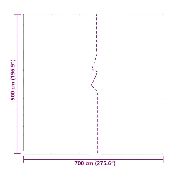 Tarp Transparent 7 x 5 m PE