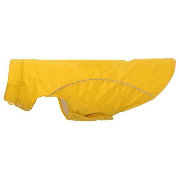 Regnrock för hundar med reflexer polyester gul 4XL