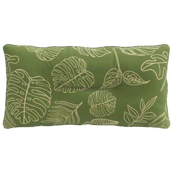 Ryggkudde PUTTEN 100% Polyester Bladdesign 70 x 40 x 10 cm