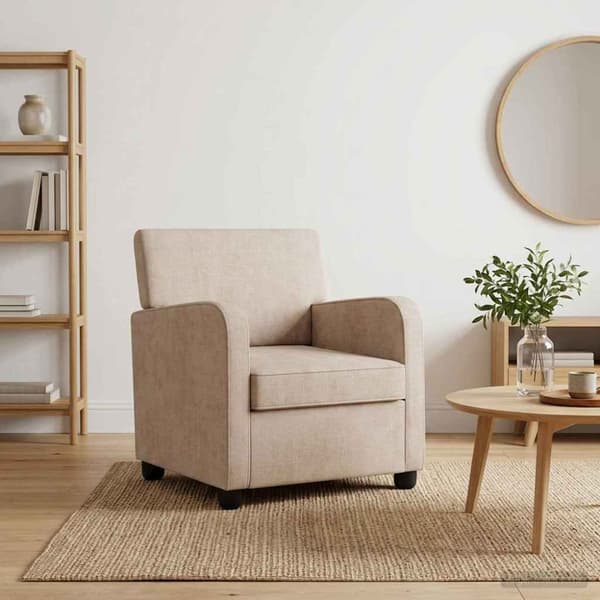 Fåtölj Beige Chenille