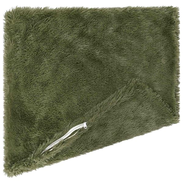 Kudde med kudde HEERLEN 2 st Grön PV Fleece