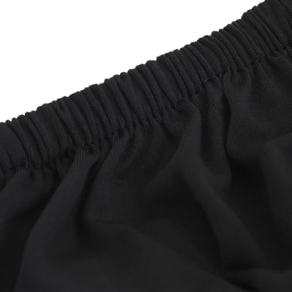 Sofföverdrag 2-sits med stretch svart polyesterjersey