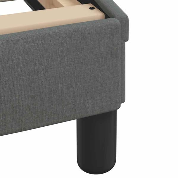 Bed Frame "Dover" Dark Grey 183x213 cm Fabric