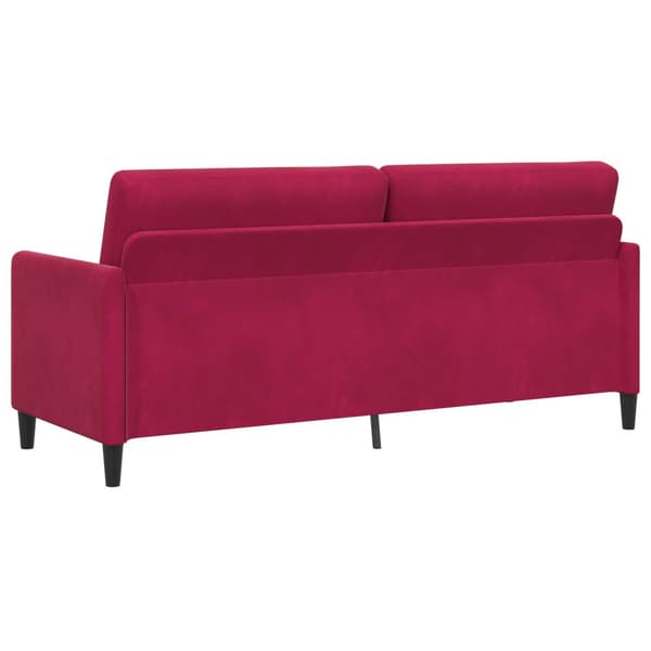 Soffa med förvaring Vinröd 192 x 78 x 87 cm Polyester