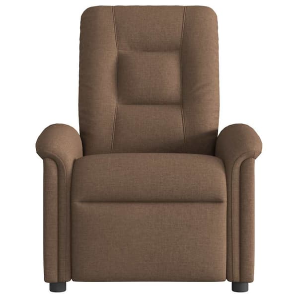 Reclinerfåtölj brun tyg
