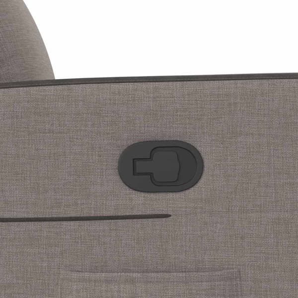 Reclinerfåtölj taupe tyg