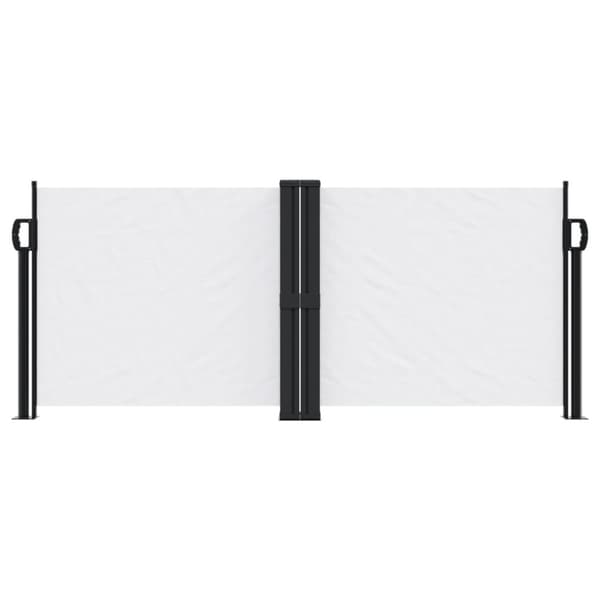 Infällbar sidomarkis vit 100x600 cm