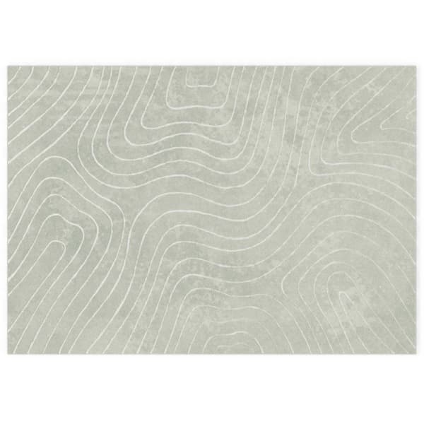 Områdesmattor Rektangulär PALMERAS Grön 200 x 280 cm Polyester