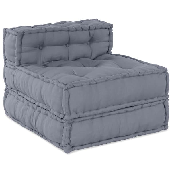 Modulsofa enhet 4 pcs Grå Tyg