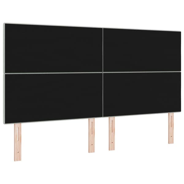 Huvudgavel Ljusgrå 180 cm Sammet
