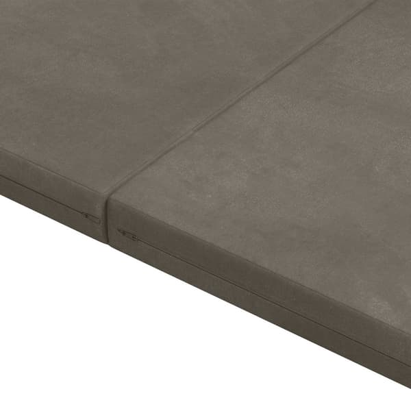 Fällbar Soffbed 140 x 67 x 45 cm Ljusgrå