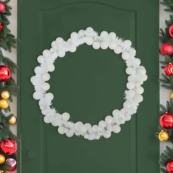 Julkulagirland Vit 186 cm Polystyren