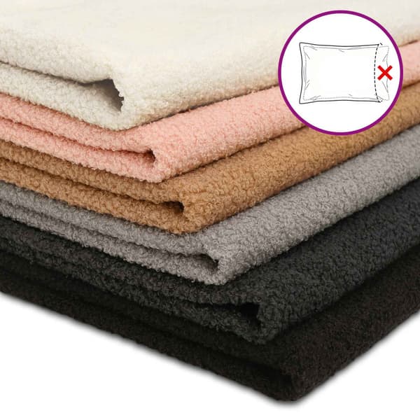 Kuddöverdrag 2 st HEERLEN Mörkgrå Ø 40 cm Bouclé
