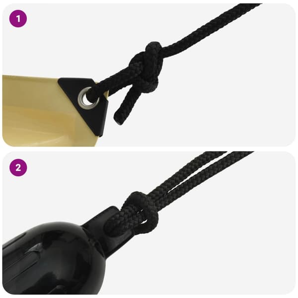 Båtsnöre 15 m 1.6 Svart Polyester