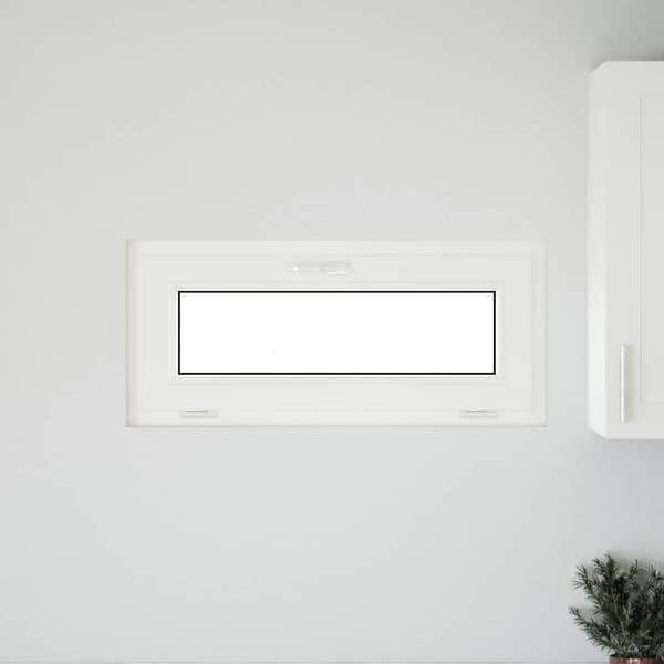 Källarfönster RISOR 90 x 40 cm PVC och glas