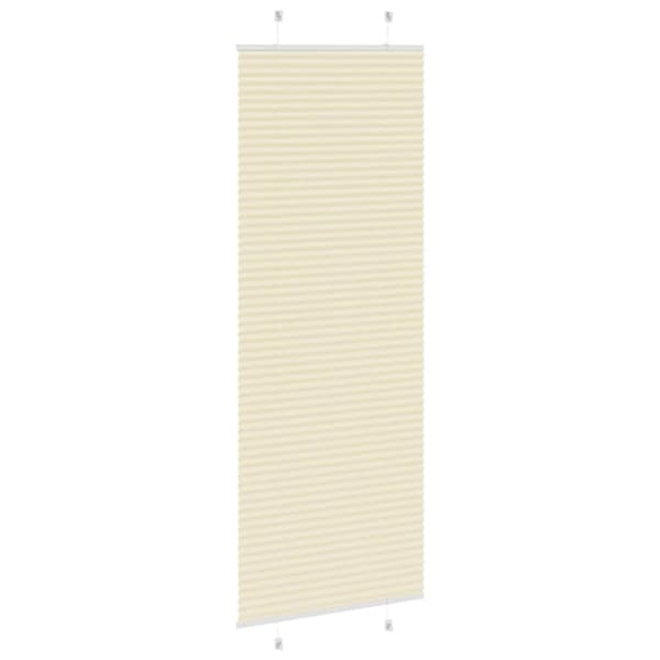 Plisserad persienn cremefärgad 70x200 cm tyg bredd 69,4 cm