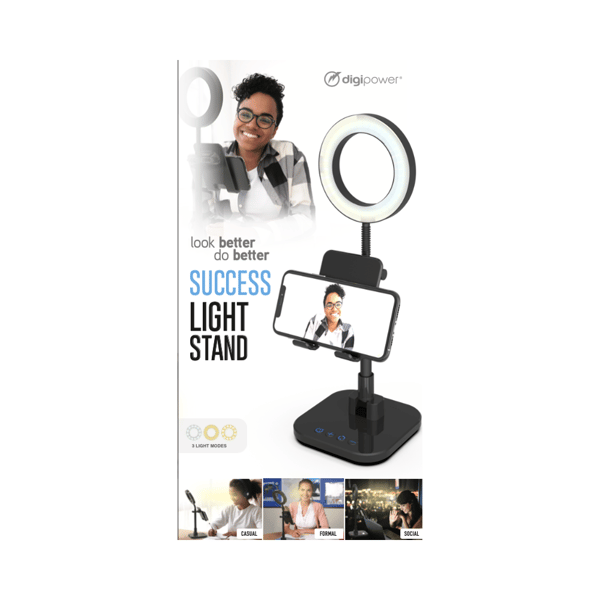 Digipower Success Phone Holder with 6" ring light