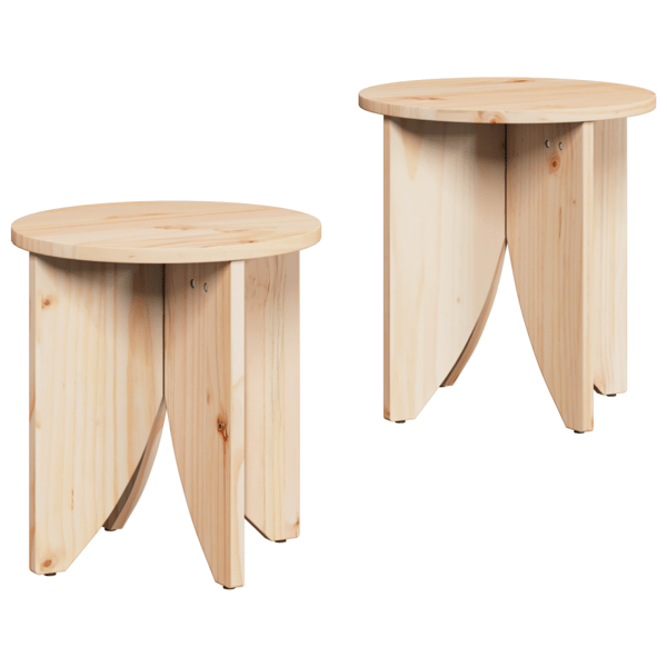 Kaffeebord 2 pcs Naturfärg