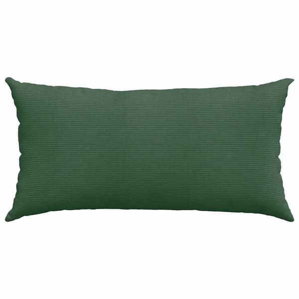 Sofakuddar 2 pcs Mörkgrön 80 x 40 cm Kordread tyg