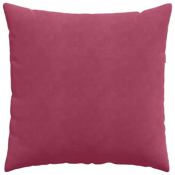 Sofakuddar 2 pcs Vinröd 80 x 80 cm Kordread tyg