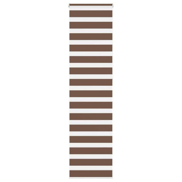 Rullgardin zebra brun 65x230 cm tyg bredd 60,9 cm polyester