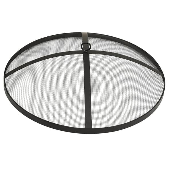 2-i-1 Eldstad grill och eldgaffel 59x59x60 cm rostfritt stål