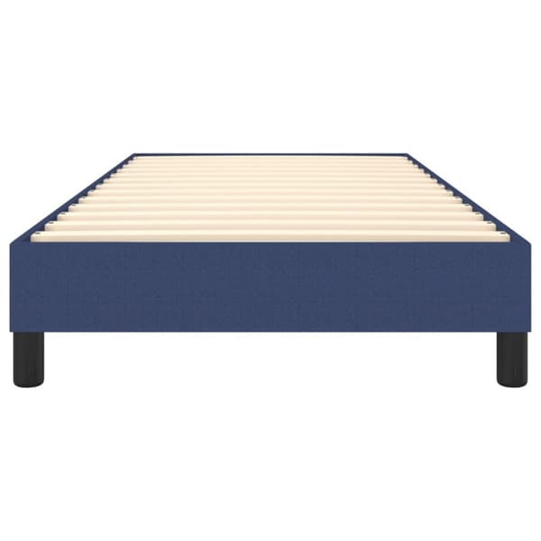 Boxspring-sängram blå 100x200 cm tyg