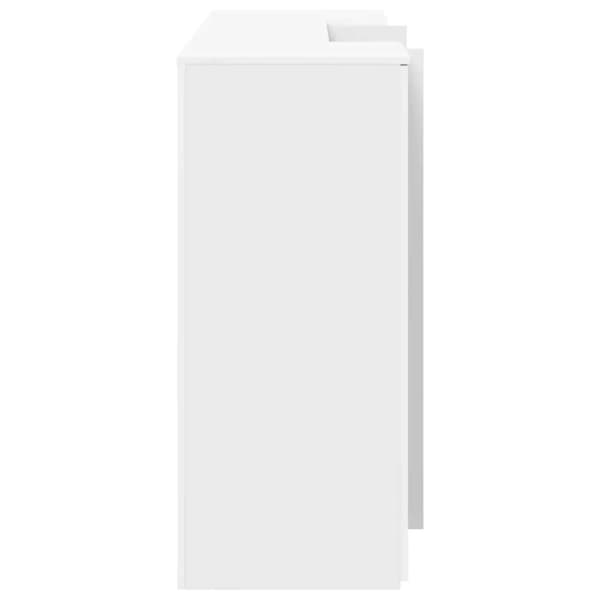 Receptionsdisk vit 200x50x103,5 cm konstruerat trä