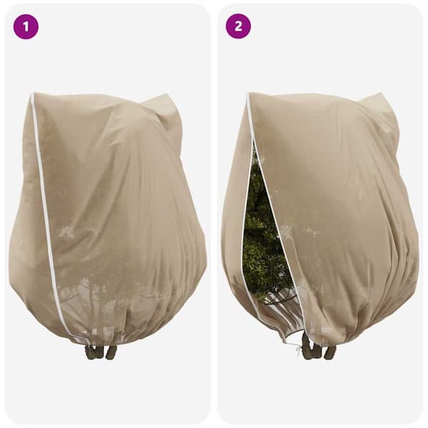 Frostskydd för växtfleeceöverdrag 3 pcs Beige 3,5 x 3,93 m