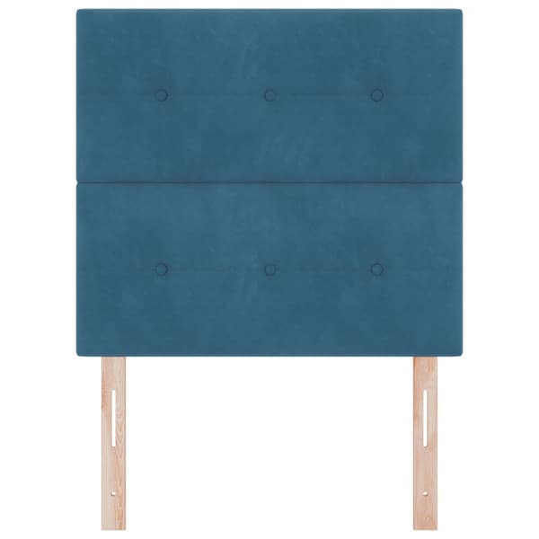 Huvudgavel Mörkblå 80 cm Sammet