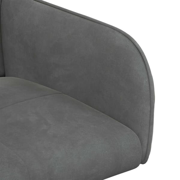 Matstolar 2 pcs Sammet Mörkgrå 59 x 56,5 x 86 cm