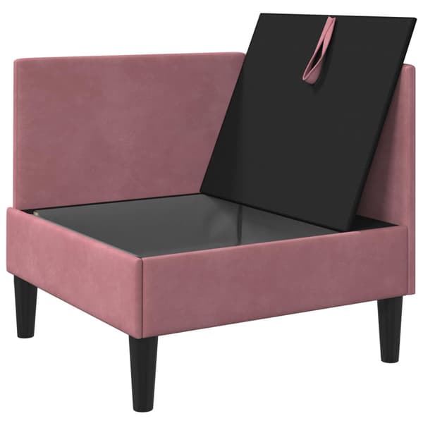 Soffa med förvaring Rosa Sammet