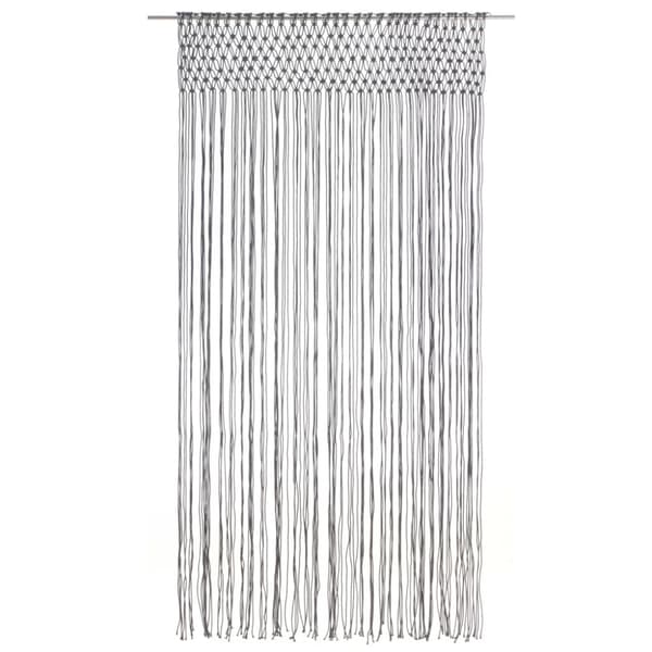 Gardin makramé antracit 140x240 cm bomull