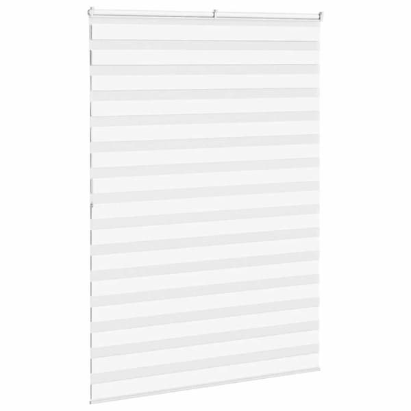 Rullgardin zebra vit 160x200 cm tyg bredd 155,9 cm polyester