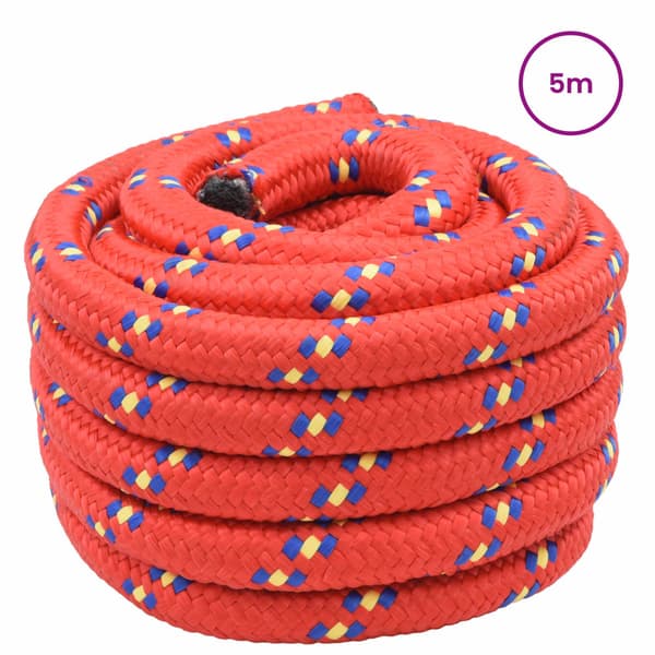 Båtsnöre 5 m 4 Röd PP