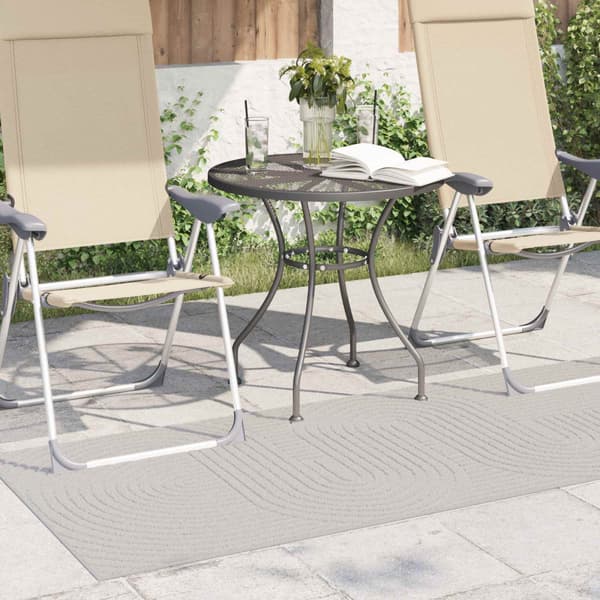 Områdesmattor Rektangulär PALMERAS Kräm 200 x 80 cm Polyester