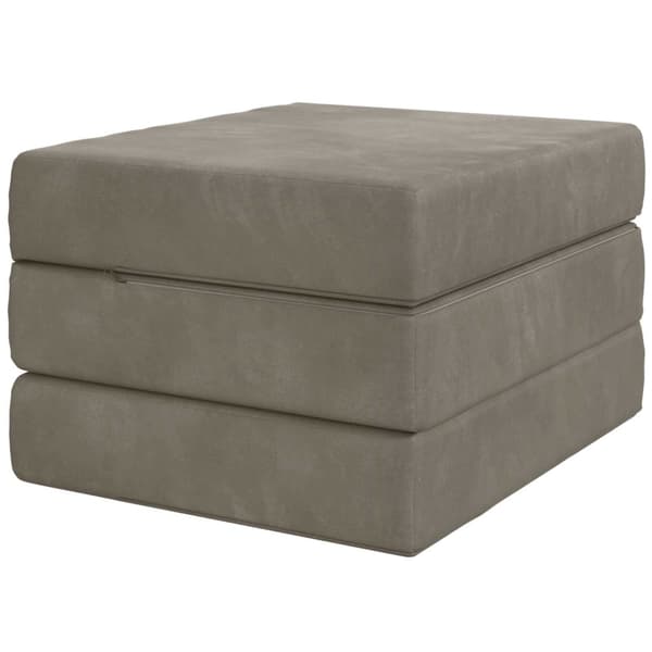 Fällbar Soffbed 90 x 63 x 45 cm Ljusgrå