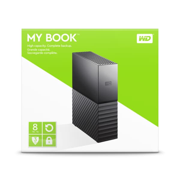 Western Digital My Book externa hårddiskar 8 TB Svart