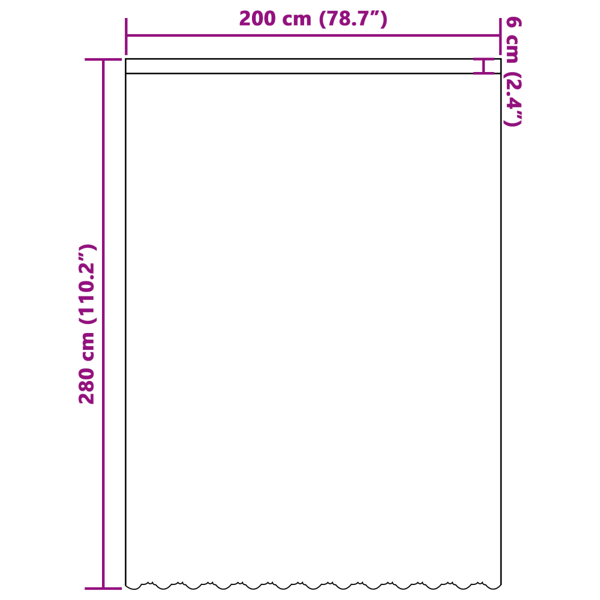 Spetsgardin med gardiner Blommor Vit 280 x 200 cm Polyester